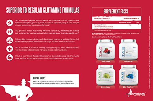 Metabolic Nutrition, TAG, Trans Alanyl Glutamine, 100% L-Glutamine Peptide Powder Metabolic NutritionBuy Supplements Australia