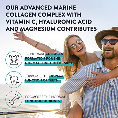 Marine Collagen Tablets for Women and Men with Hyaluronic Acid, Natural Vitamin C & Magnesium - with Pure Collagen peptides AAVALABSBuy Supplements Australia