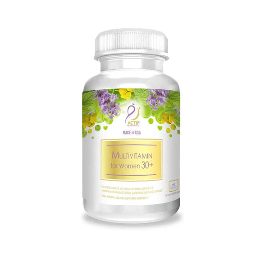 Actif Organic Multivitamin for Women Age 30+ with 30 Organic Vitamins and Organic Herbs, Non-GMO, Made in USA, 2-Month Supply ACTIF
