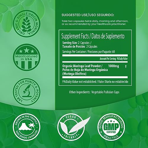 PURA VIDA Moringa Capsules Single Origin Moringa Powder Organic. Moringa Leaf PURA VIDA MORINGABuy Supplements Australia