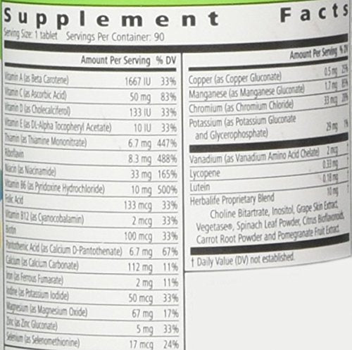 Herbal Life Formula 2 Multivitamin complex, 90 tablets HerbalifeBuy Supplements Australia