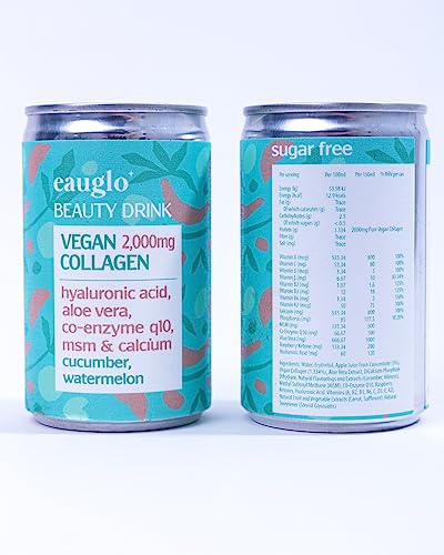 Eauglo- Cucumber & Watermelon Vegan Collagen Beauty Drink, Anti-Ageing & Radiant Skin EauGloBuy Supplements Australia