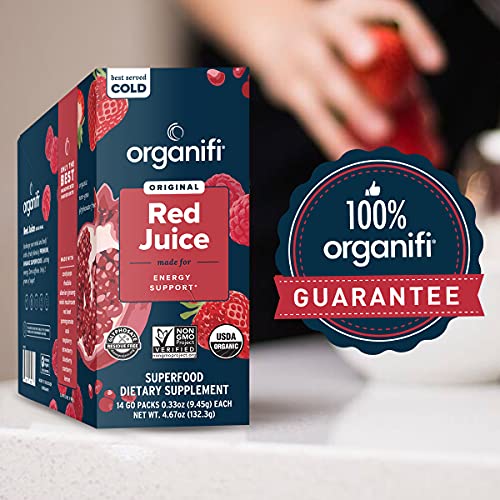 Organifi Red Juice - Vegan Energy Powder - Berry-Flavored Adaptogen Drink - Caffeine OrganifiBuy Supplements Australia