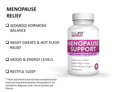 YouFit Nutrition Menopause Relief Capsules for Women - Natural Menopause Supplements for Women - Complete Day and Night Menopause Support - Reduces Hot Flashes, Stress, Night Sweats - 30 Servings YouFit NutritionBuy Supplements Australia