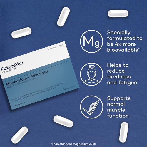 FutureYou Magnesium+ Advanced (28 Capsules). High Strength Magnesium Supplements for Women & Men FutureYou CambridgeBuy Supplements Australia