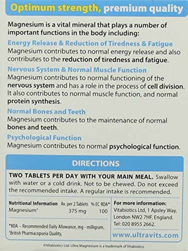 Vitabiotics Ultra Magnesium Tablets, Pack of 60 Vitabiotics UltraBuy Supplements Australia