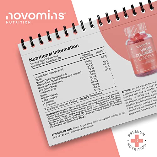 Vegan Collagen Gummies – Advanced Superfood Blend – Vegan Collagen Alternative for Women and Men – Infused with Vitamin C novominsBuy Supplements Australia
