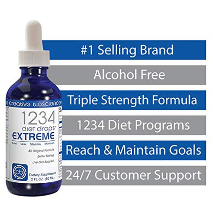 Creative Bioscience 1234 Diet Drops Extreme for Women & Men, Diet Drops for Weight Creative BioscienceBuy Supplements Australia