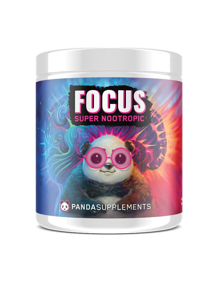 Underground Bio Labs Panda Supps Focus Super Nootropic 3.0, Energy, Clarity, Mood,Creativity,Vision, 300MG Alpha GPC,1.5G L-Tyrosine, Lions Mane, AstraGin™ (30 Servings) (Pink Lemonade 3.0) Underground Bio LabsBuy Supplements Australia