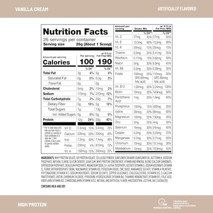 SlimFast High Protein Meal Replacement Powder, 26 Servings, Advanced Nutrition SlimFastBuy Supplements Australia