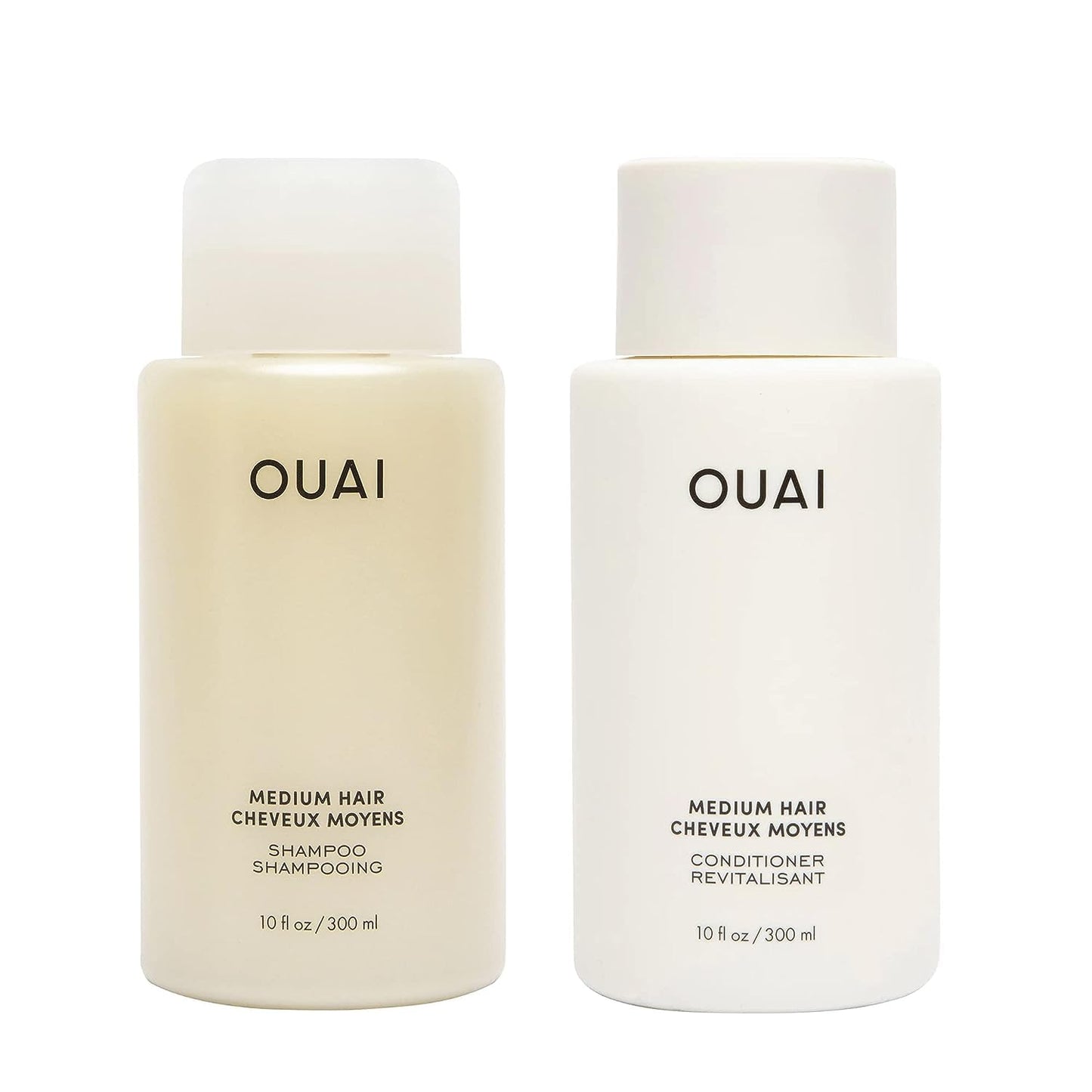 OUAI Medium Hair Shampoo and Conditioner Set - Sulfate-Free Shampoo and Conditioner for Women & Men - Made with Keratin, Shea Butter & Avocado Oil - Free of Parabens & Phthalates (10 Fl Oz) OUAIBuy Supplements Australia