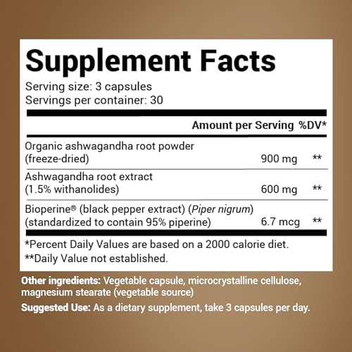Dr. Berg Ashwagandha Capsules 1500mg - Includes Organic Ashwagandha Root Dr. Berg NutritionalsBuy Supplements Australia
