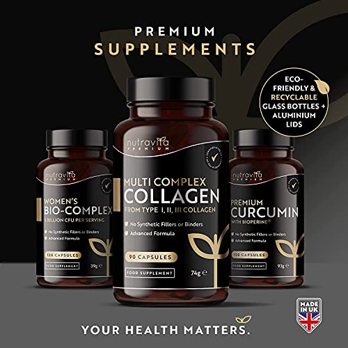 Premium Multi Collagen Protein Capsules with Type I, II, III - Includes Hydrolysed Grass NutravitaBuy Supplements Australia