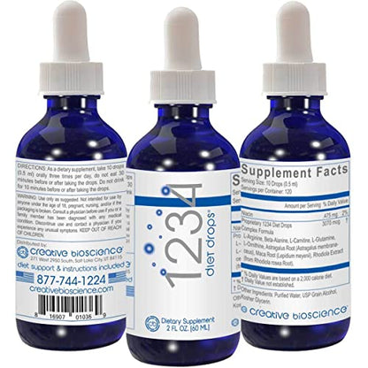 Creative Bioscience 1234 Diet Drops for Women & Men - Diet Drops for Weight Management Creative BioscienceBuy Supplements Australia