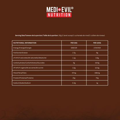 Medi-Evil Nutrition Whey Dynamic Protein, Triple Chocolate Flavour, 600g, 20 Servings Medi-EvilBuy Supplements Australia