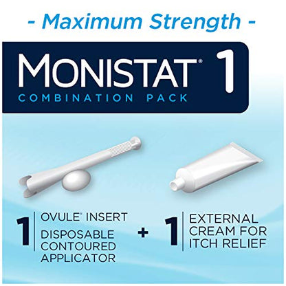 MONISTAT 1-Dose Yeast Infection Treatment, 1 Ovule Insert & External Itch Cream MonistatBuy Supplements Australia