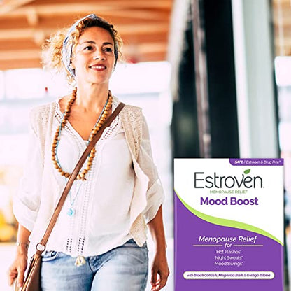 Estroven Mood Boost for Menopause Relief, Helps Reduce Hot Flashes & Night Sweats, Helps Manage Mood Swings, 30 Count EstrovenBuy Supplements Australia