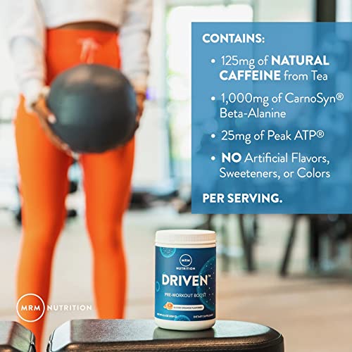 MRM Nutrition Driven Pre-Workout Powder | Strawberry Kiwi Flavored | 125mg Caffeine MRMBuy Supplements Australia