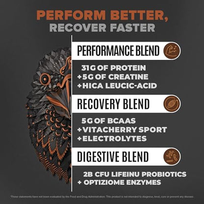 Birdman Falcon Performance Vegan Protein Powder, 31g Protein, 5g Creatine, 5g BCAA BIRDMANBuy Supplements Australia