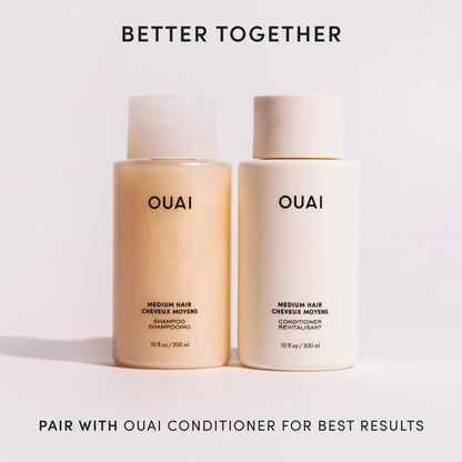OUAI Medium Shampoo Refill - Hydrating Shampoo with Coconut Oil, Babassu, Kumquat Extract and Keratin - Strengthens, Nourishes and Adds Shine - Paraben, Phthalate and Sulfate Free Hair Care (32 Fl Oz) OUAIBuy Supplements Australia