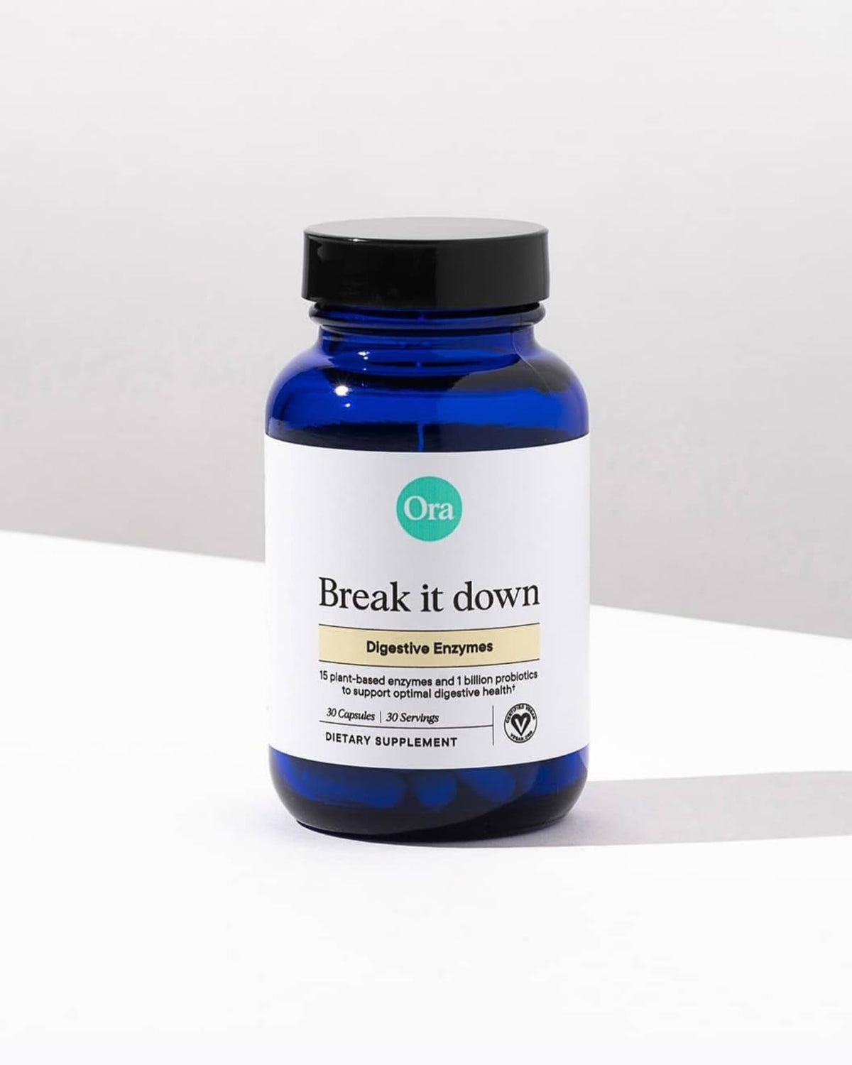 Ora Organic Multi-Enzyme Supplement - Vegan, Gluten Free Enzymes for Digestion with Probiotics for Gut Health, Bloating, Constipation and Gas Relief - 30 Easy to Swallow Capsules Ora OrganicBuy Supplements Australia