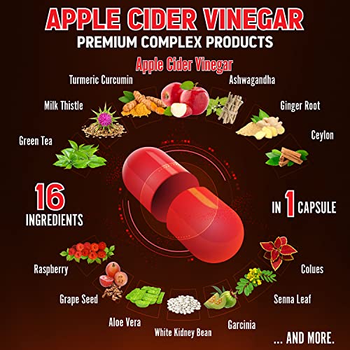 Zolotus 14x Strength Apple Cider Vinegar Capsules, Equivalent to 14500mg, with Turmeric ZolotusBuy Supplements Australia