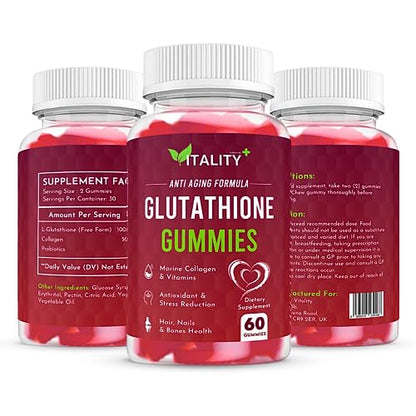 Glutathione Gummies | with Marine Collagen | 1050mg per Serving | Antioxidant Support SunshyneBuy Supplements Australia
