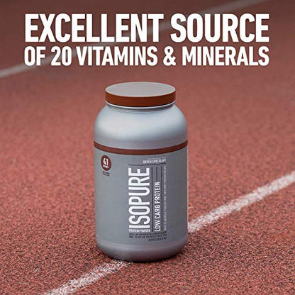 Isopure Protein Powder, Low Carb Whey Isolate with Vitamin C & Zinc for Immune Support IsopureBuy Supplements Australia