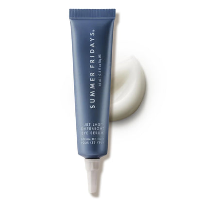 Summer Fridays Jet Lag Overnight Eye Serum - Nourishing Undereye Treatment for Dark Circles - Helps to Hydrate, Smooth, Firm & Depuff - Enriched with Glycerin to Lock in Moisture (0.5 Fl Oz) Summer Fridays buy supplements Au