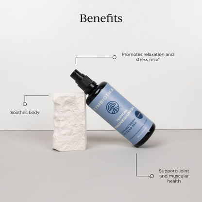 CYMBIOTIKA Topical Magnesium Oil Spray for Body, USA Made, Supplement for Leg Cramps, Muscle, Joint Health & Sleep Support, Includes Magnesium Chloride, Lavender Extract, Aloe Vera - Skin Applicator CYMBIOTIKABuy Supplements Australia