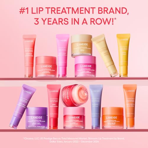 LANEIGE Lip Glowy Balm, Berry: Sheer Tinted Lip Moisturizer with Shea Butter, for Hydrating Shine & Soft Lips