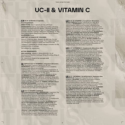 Bulk UC II Collagen Capsules, 40 mg, Pack of 60, Packaging May Vary BulkBuy Supplements Australia