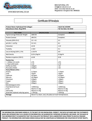 Bee-natural Kosher Pure Marine Hydrolyzed Collagen 1000mg 180 Capsules Bee-naturalBuy Supplements Australia