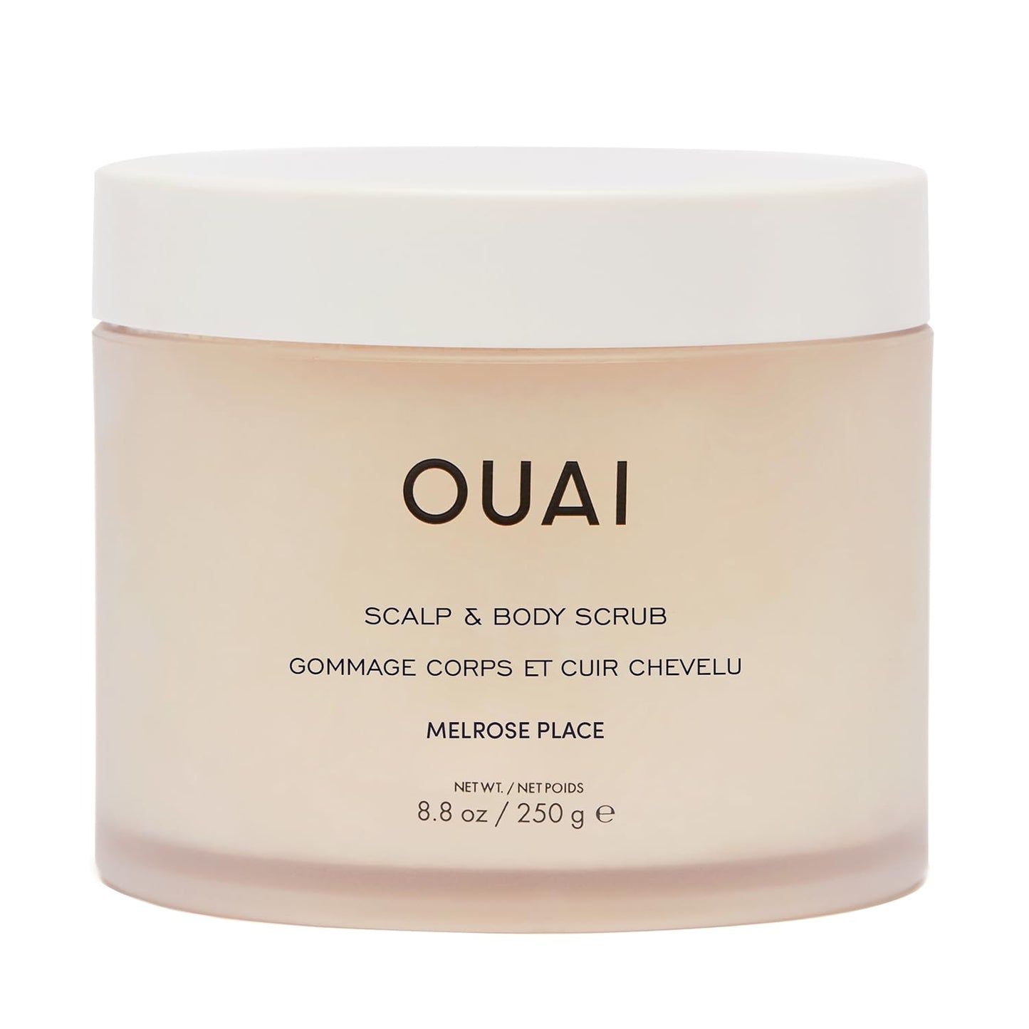 OUAI Scalp & Body Scrub, Melrose Place - Exfoliating Body Scrub with Sugar & Coconut Oil Blend for Smooth, Moisturized Skin - Gentle Scalp Exfoliator for Removing Product Build Up (8.8 Oz) OUAIBuy Supplements Australia