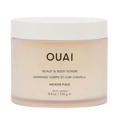 OUAI Scalp & Body Scrub, Melrose Place - Exfoliating Body Scrub with Sugar & Coconut Oil Blend for Smooth, Moisturized Skin - Gentle Scalp Exfoliator for Removing Product Build Up (8.8 Oz) OUAIBuy Supplements Australia