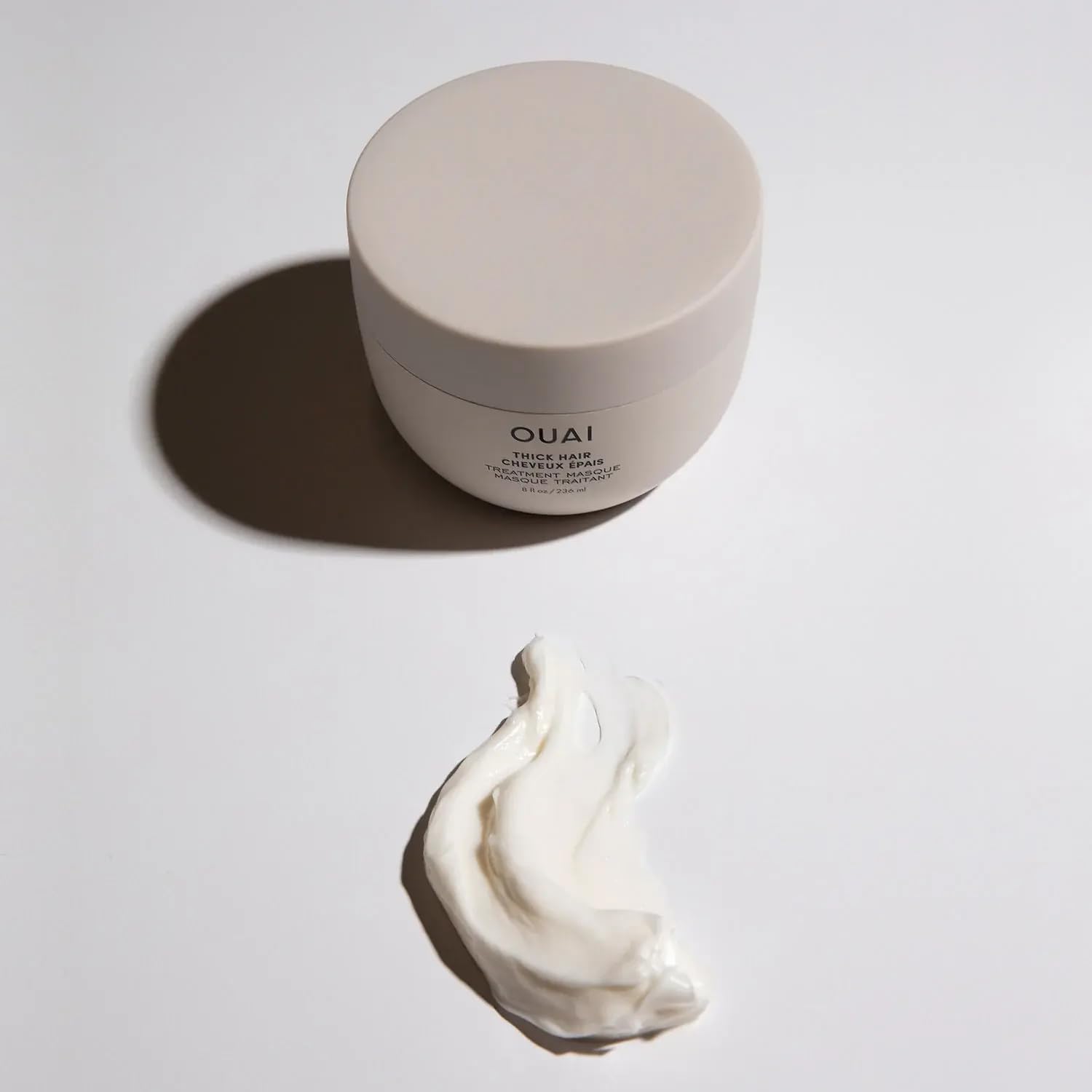 OUAI Thick Hair Mask - Treatment Masque with Almond Oil, Olive Oil, & Hydrolyzed Keratin to Restore Damaged Hair - Phthalate & Paraben Free Masque (3.4 Oz) OUAIBuy Supplements Australia