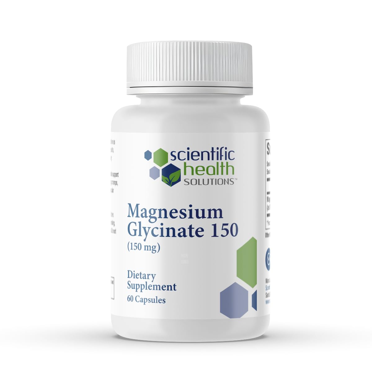 Scientific Health Solutions Magnesium Glycinate 150 mg – High‑Absorption Magnesium for Heart, Bone & Muscle Health – Supports Leg Cramps & Cardiovascular Function – Gentle on Stomach, Vegan, 60 Count Scientific Health SolutionsBuy Supplements Australia