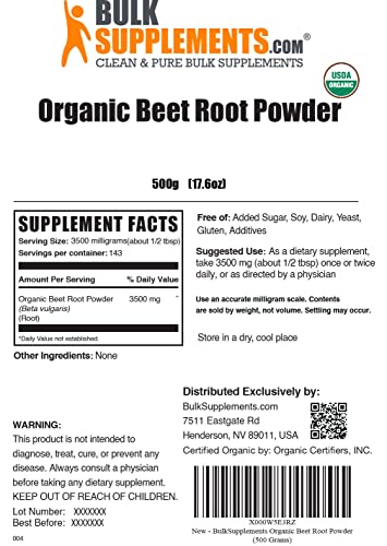 BULKSUPPLEMENTS.COM Organic Beet Root Powder - Beet Powder Organic, Beetroot BULKSUPPLEMENTS.COMBuy Supplements Australia