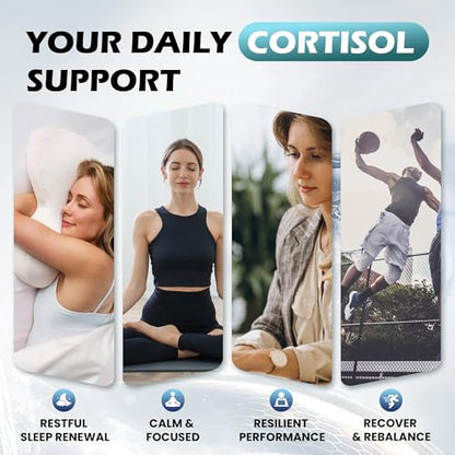 Cortisol Supplements for Women & Men, 18 in 1 Stress & Mood Support Drops with Magnesium 480mg, GABA, Ashwagandha, L-Theanine & Phosphatidylserine, for Relaxation & Sleep, Lemon Raspberry Flavor 60mL RylaxedBuy Supplements Australia