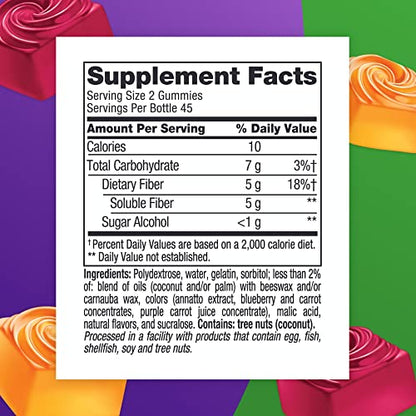 Vitafusion Fiber Well Sugar Free Fiber Supplement, Peach, Strawberry And Blackberry VitafusionBuy Supplements Australia