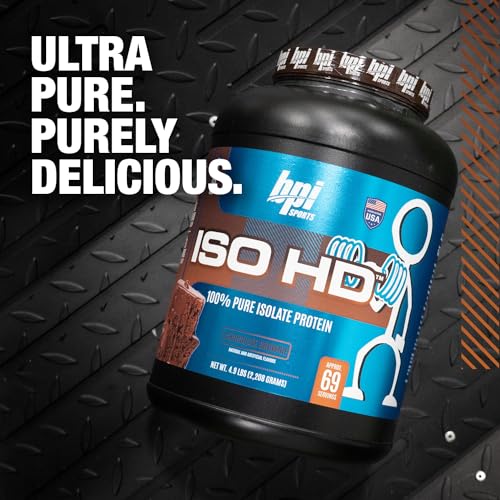 BPI Sports ISO HD Isolate Protein Chocolate Brownie - 69 Servings, 5.4 pounds BPI SportsBuy Supplements Australia