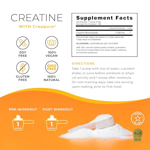 One Sol Creatine for Women Booty Gain, All Natural Women's Creatine Powder One SolBuy Supplements Australia