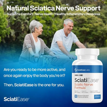 SciatiEase Sciatic Nerve Health Support - Sciatic Nerve Supplement with Pea, Vitamin B SciatiEaseBuy Supplements Australia