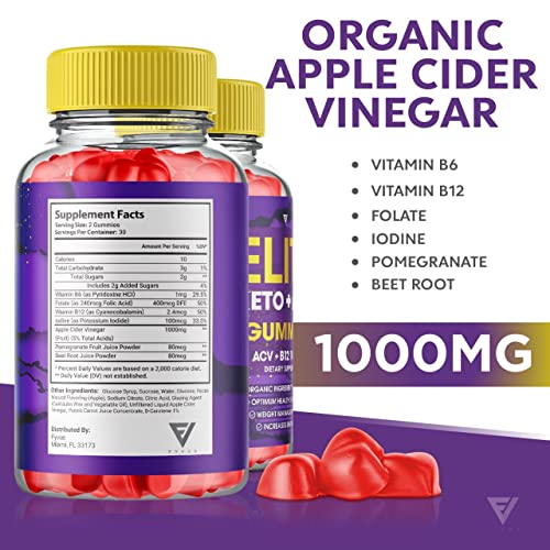 (3 Pack) Elite Keto ACV Gummies AVC, Elite Keto Plus ACV Advanced Weight Loss Gummies FyvusBuy Supplements Australia