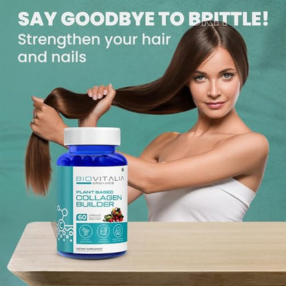 Biovitalia Plant Based Collagen Builder Capsule with Biotin & Vitamin C | Dietary Supplement for Men & Women BIOVITALIA ORGANICSBuy Supplements Australia