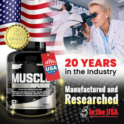 Nutrex Research Whey Protein Powder, Vanilla Muscle Infusion Whey Isolate w/EAA Nutrex ResearchBuy Supplements Australia