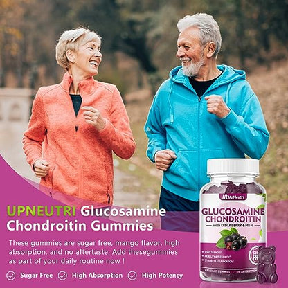 UPNEUTRI Glucosamine Chondroitin Gummies Sugar Free, Extra Strength 1500mg Glucosam UPNEUTRIBuy Supplements Australia