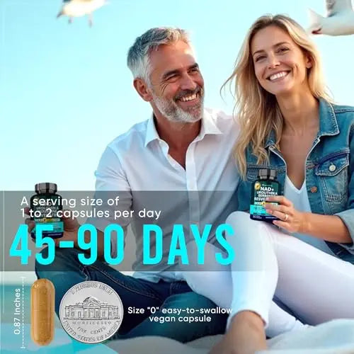 Adndale NAD Supplement. Longevity Formula with Liposomal NAD+, Trans Resveratrol, Urolithin-A, Berberine, CoQ10. NMN Supplement Alternative. 90 Count AdndaleBuy Supplements Australia