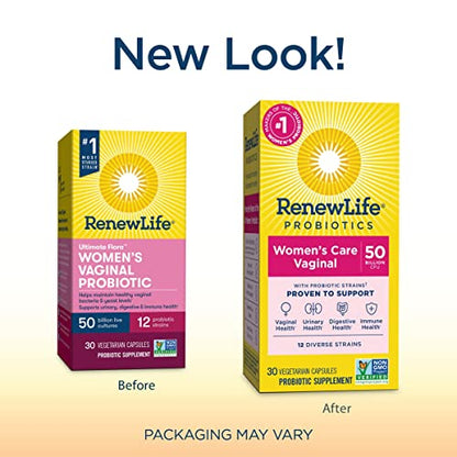 Renew Life Women's Probiotic Capsules, 50 Billion CFU Guaranteed, Supports pH Balance Renew LifeBuy Supplements Australia