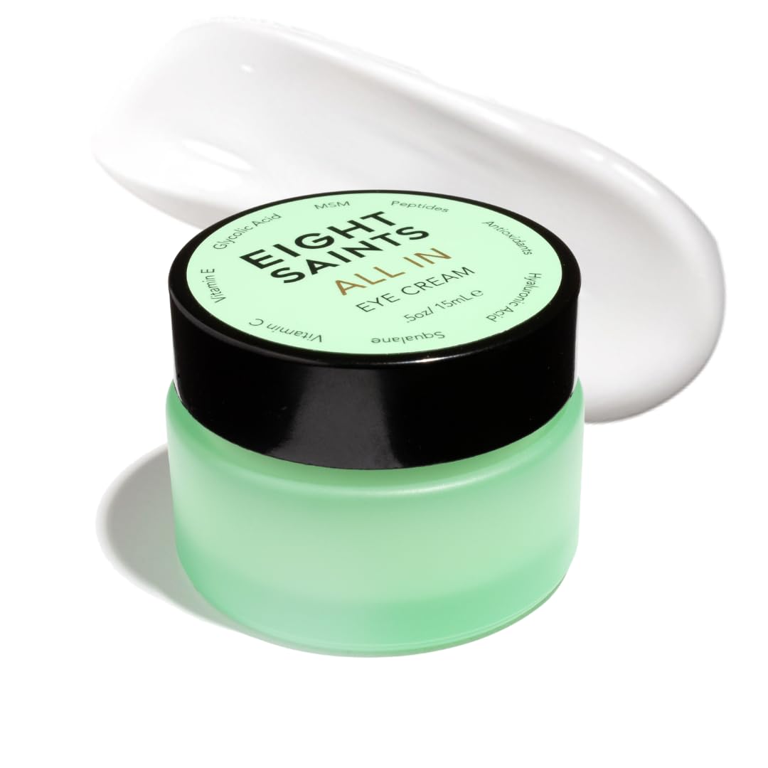 Eight Saints Skin Care All In Eye Cream, Anti Aging Eye Cream to Reduce Puffiness, Wrinkles, & Eye Bags, Dark Circles Eye Treatment, with Hyaluronic Acid, Vitamin C, & Peptides, 0.5 Ounces Eight Saints buy supplements Au